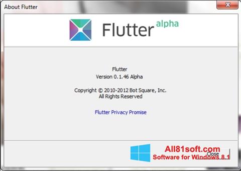 Screenshot Flutter Windows 8.1