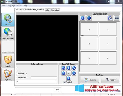 Screenshot webcamXP Windows 8.1