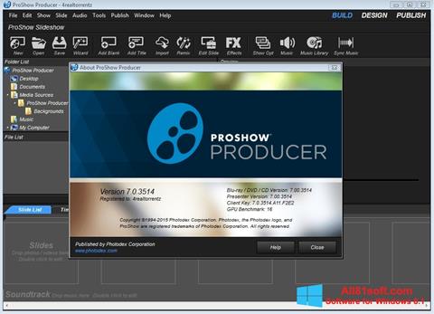 Screenshot ProShow Producer Windows 8.1