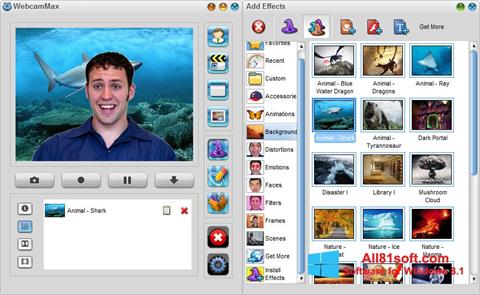 Screenshot WebcamMax Windows 8.1
