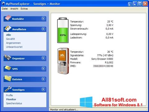 Screenshot MyPhoneExplorer Windows 8.1
