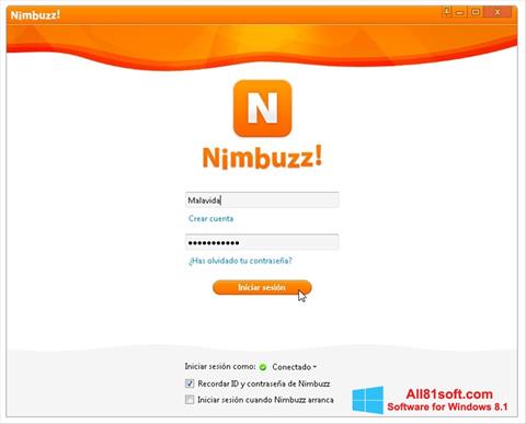 Screenshot Nimbuzz Windows 8.1