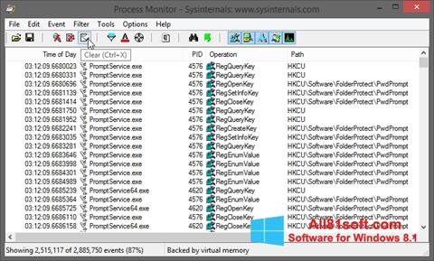 Screenshot Process Monitor Windows 8.1
