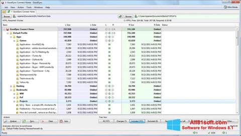 Screenshot GoodSync Windows 8.1